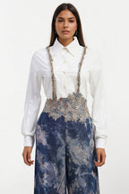 SHIRT TROUSER SUSPENDER DENIM BLUE