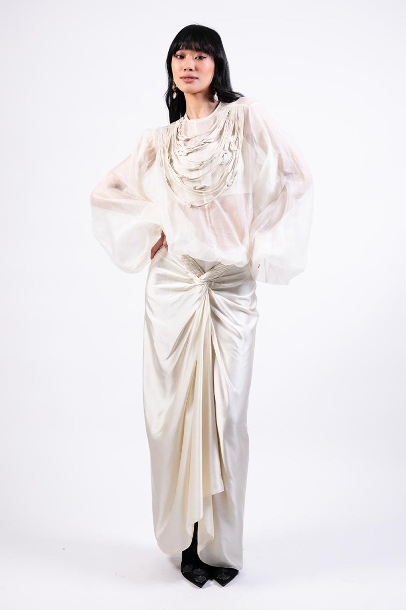 TOP SKIRT BUSTIER IVORY