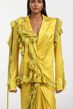 BLAZER SKIRT MUSTARD