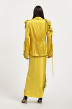 BLAZER SKIRT MUSTARD