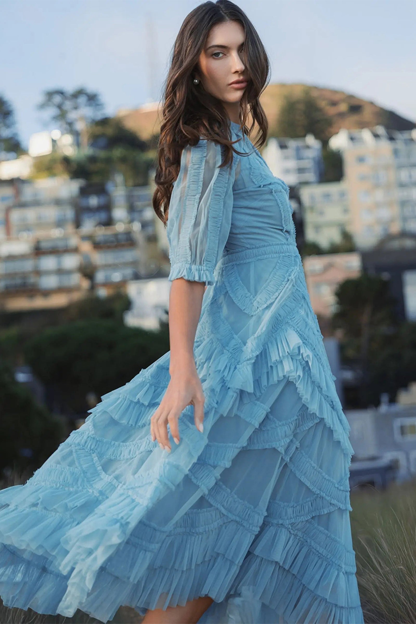 DRESS BLUE JADE