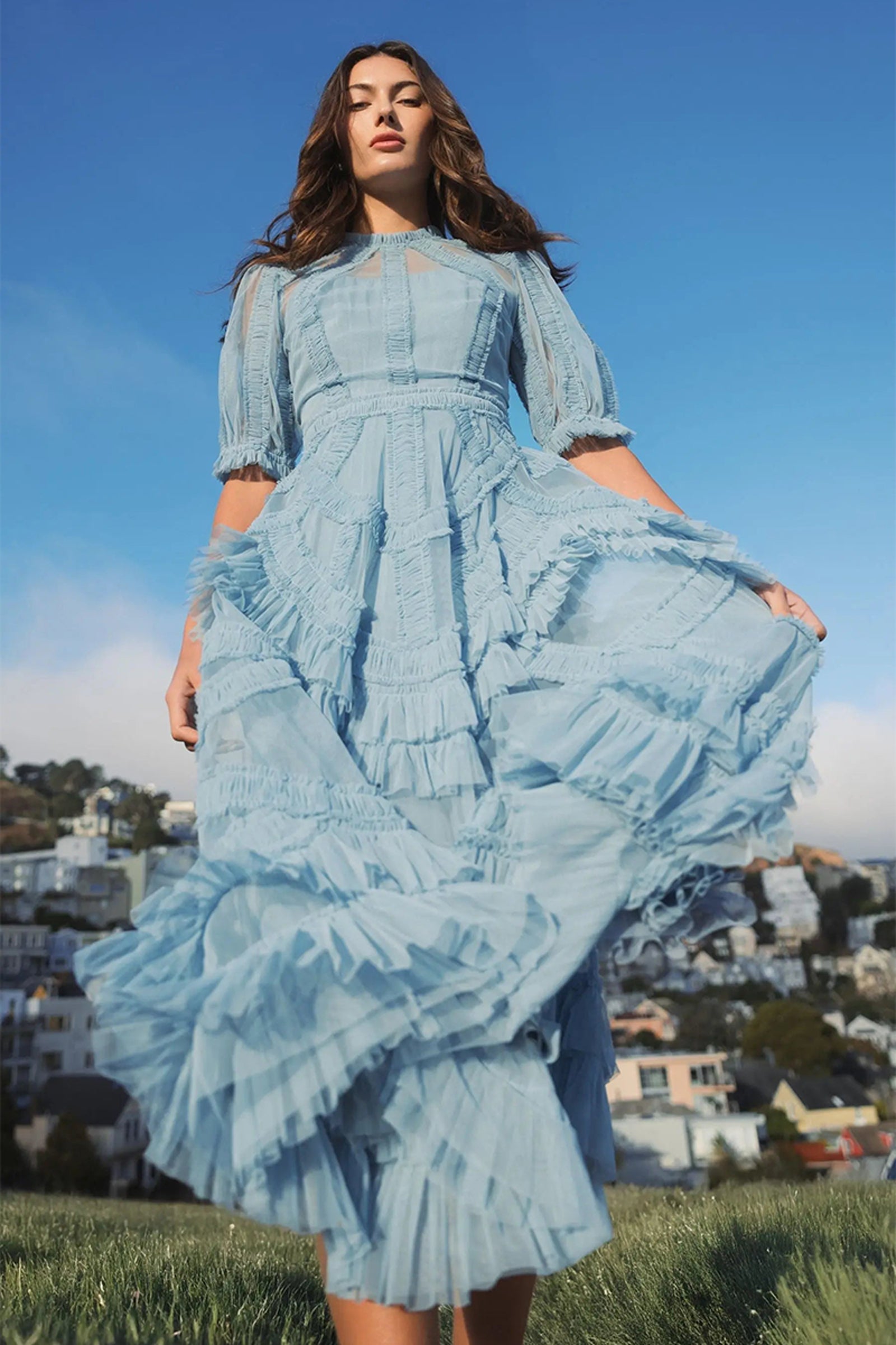 DRESS BLUE JADE