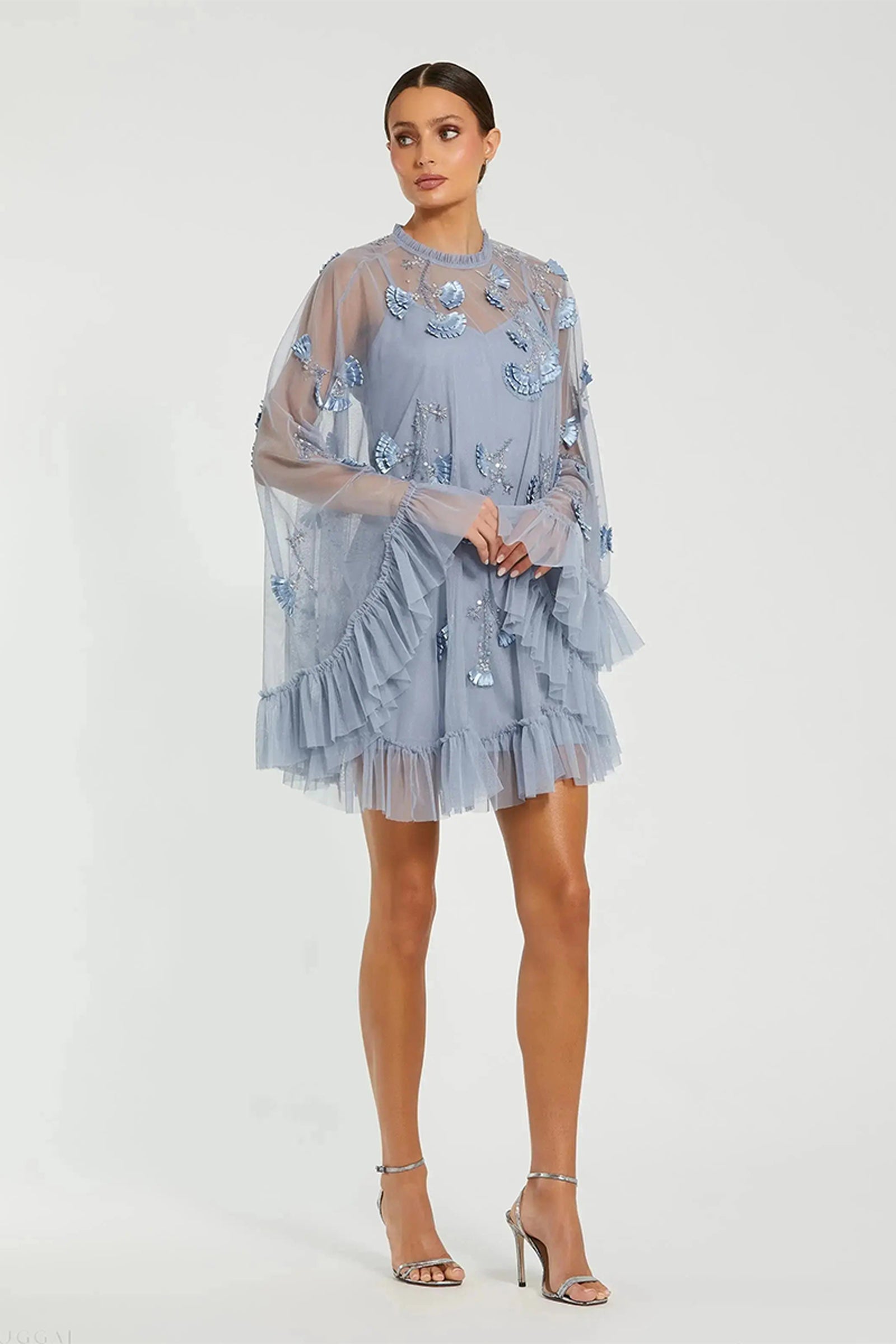 DRESS CHOCOLATE POWDER BLUE TWILIGHT