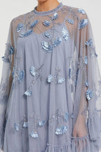 DRESS CHOCOLATE POWDER BLUE TWILIGHT