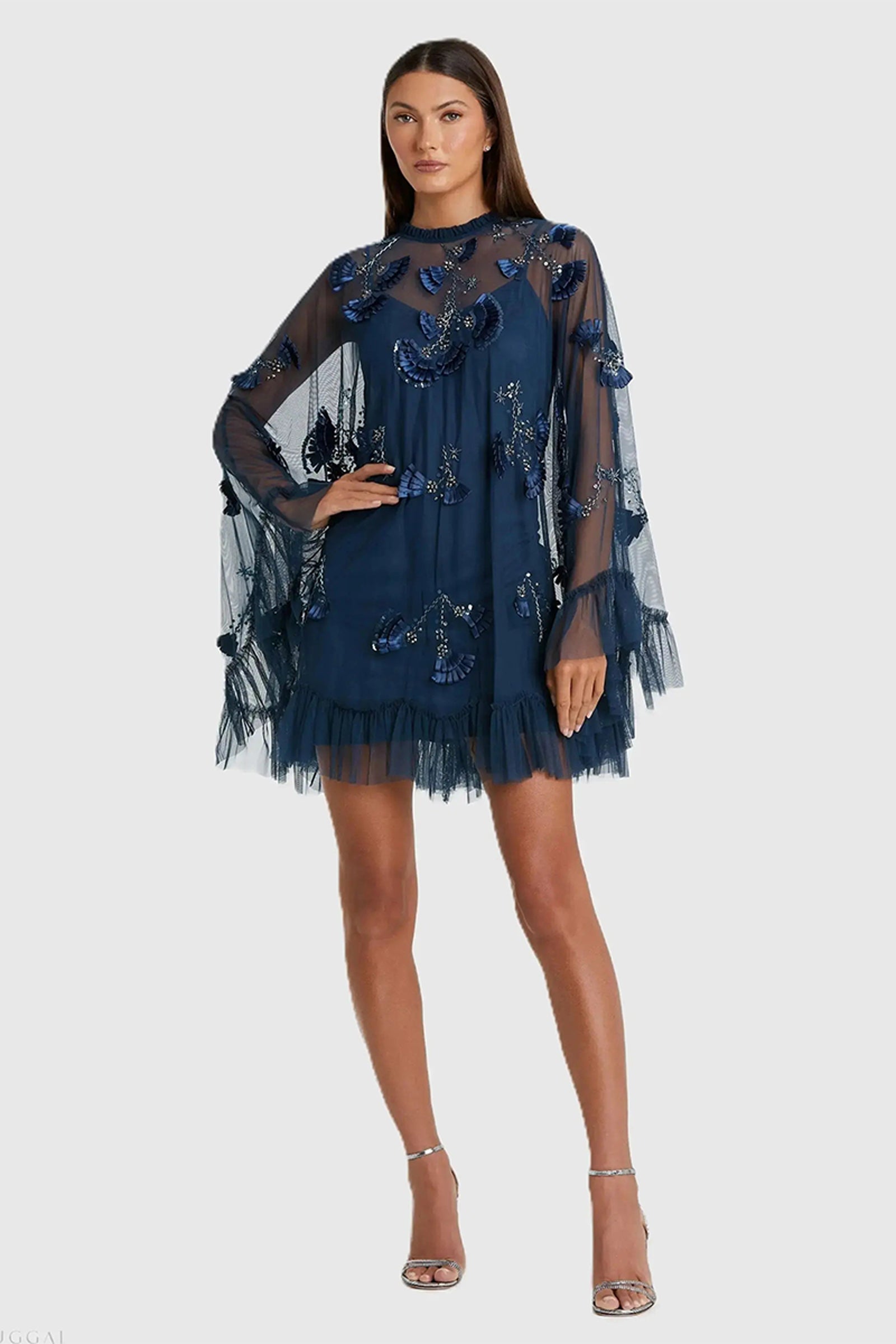 DRESS CHOCOLATE POWDER BLUE TWILIGHT