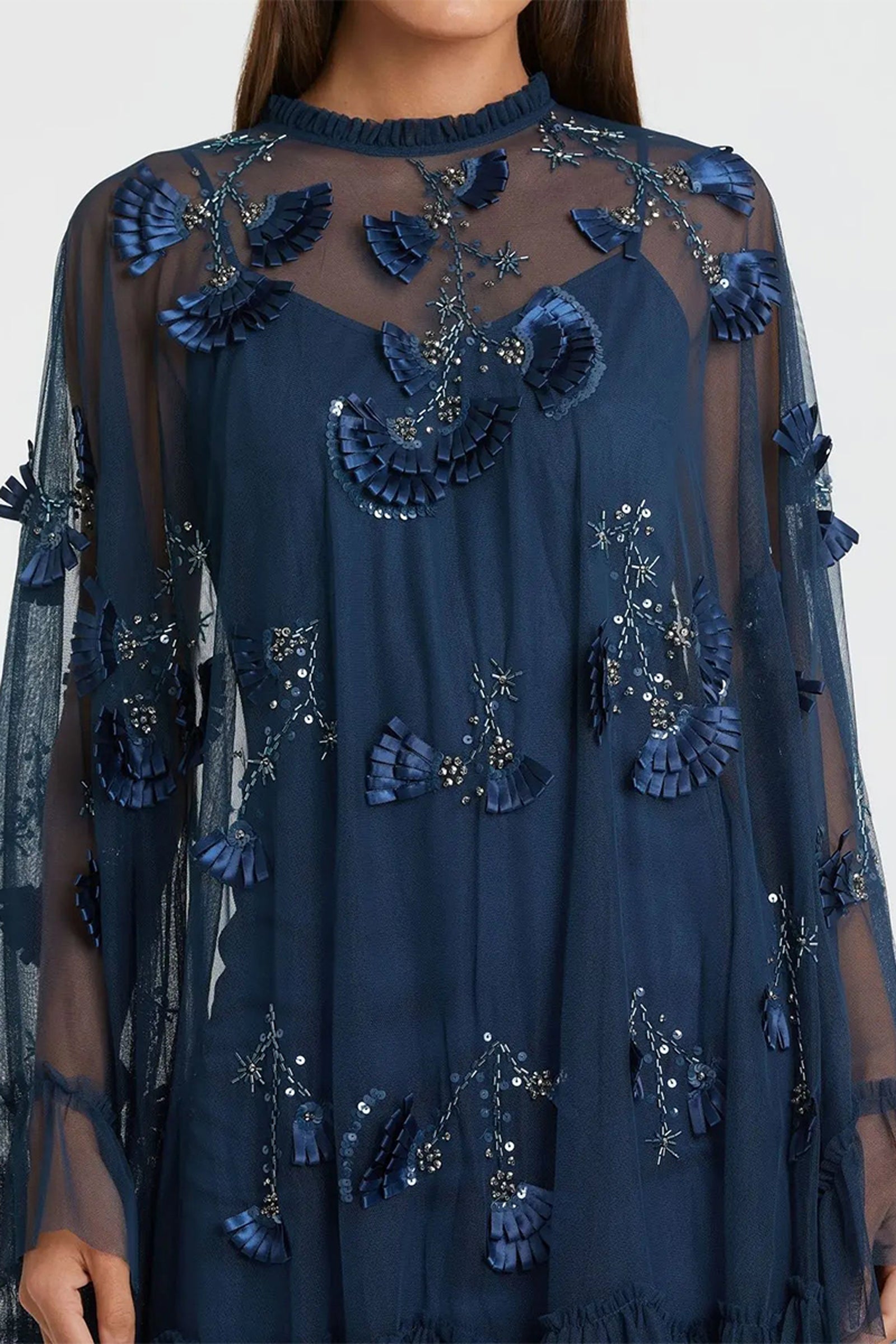 DRESS CHOCOLATE POWDER BLUE TWILIGHT