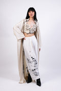 JACKET TOP SKIRT BLACK-WHITE