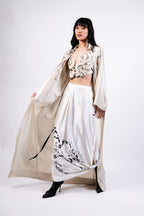 JACKET TOP SKIRT BLACK-WHITE
