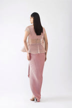 TOP DHOTI ICE GREY ROSE
