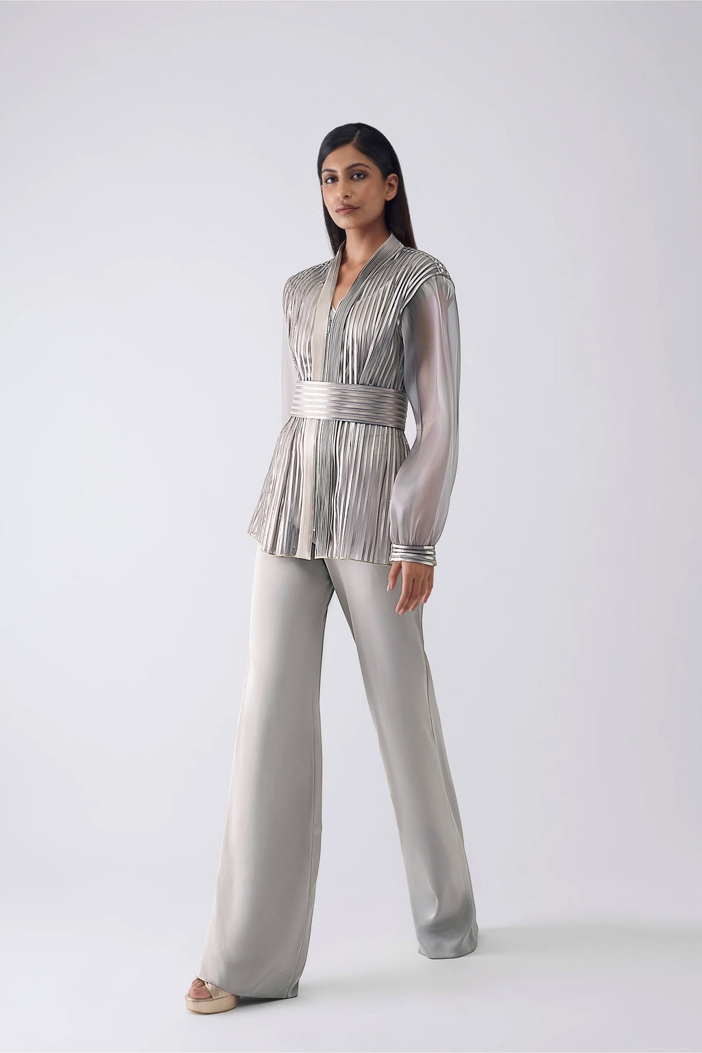 TOP PANT BLUSH ICE GREY