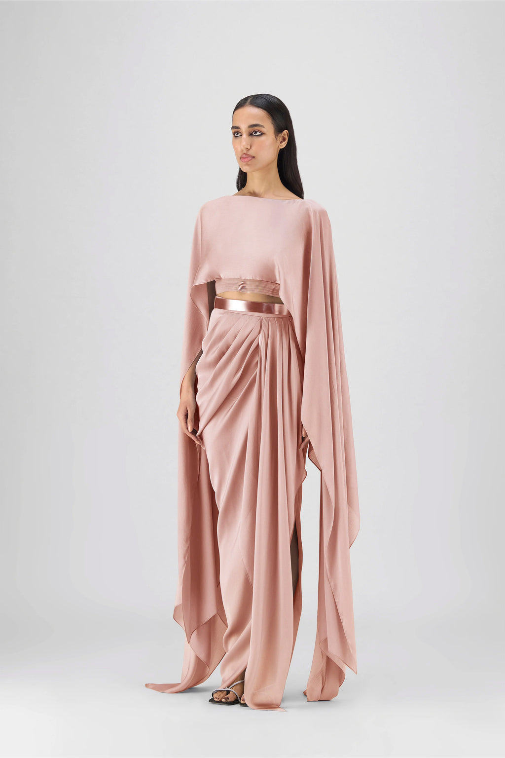CAPE SKIRT BUTTER BLUSH ICE BLUE STEEL