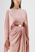 CAPE SKIRT BUTTER BLUSH ICE BLUE STEEL