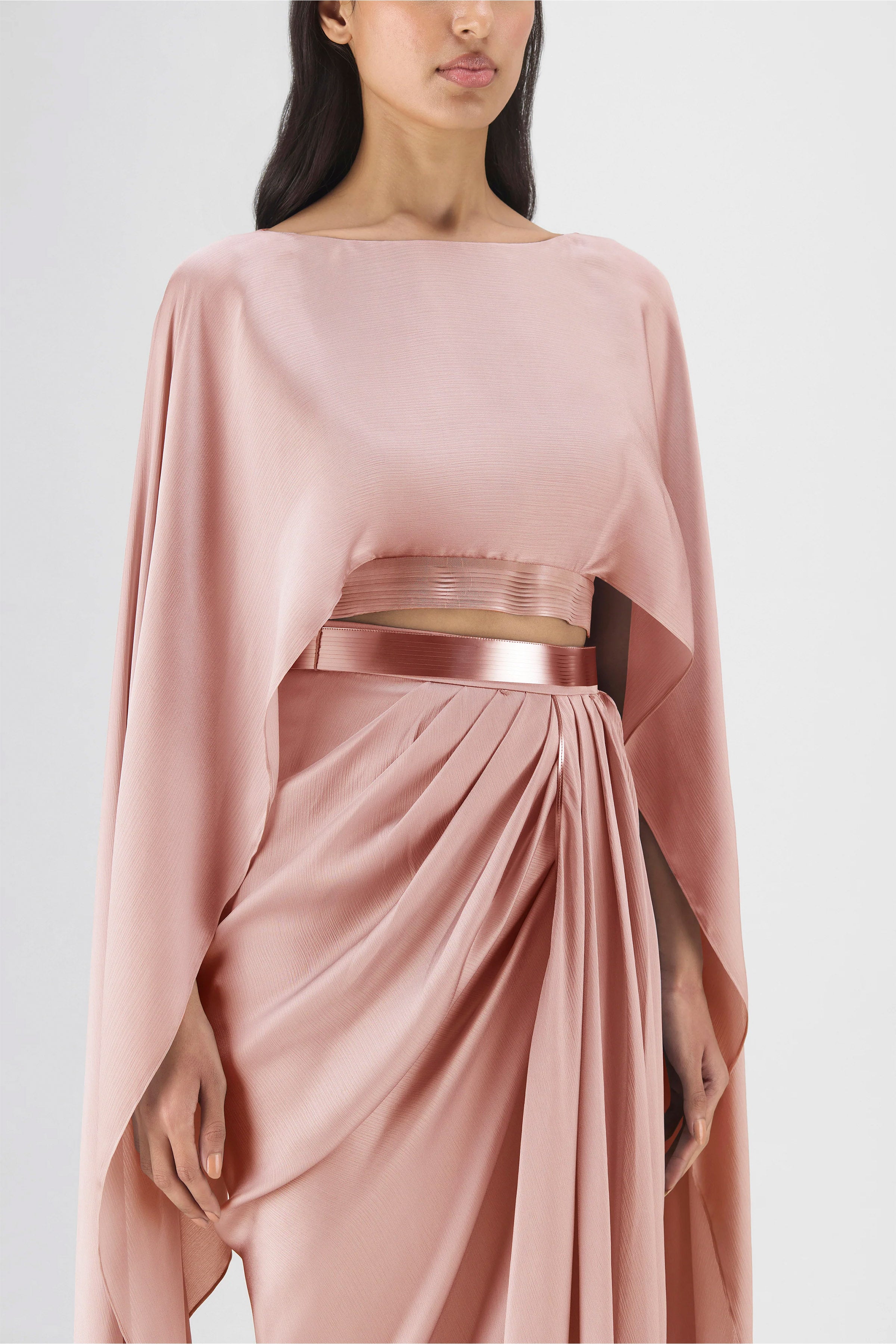 CAPE SKIRT BUTTER BLUSH ICE BLUE STEEL