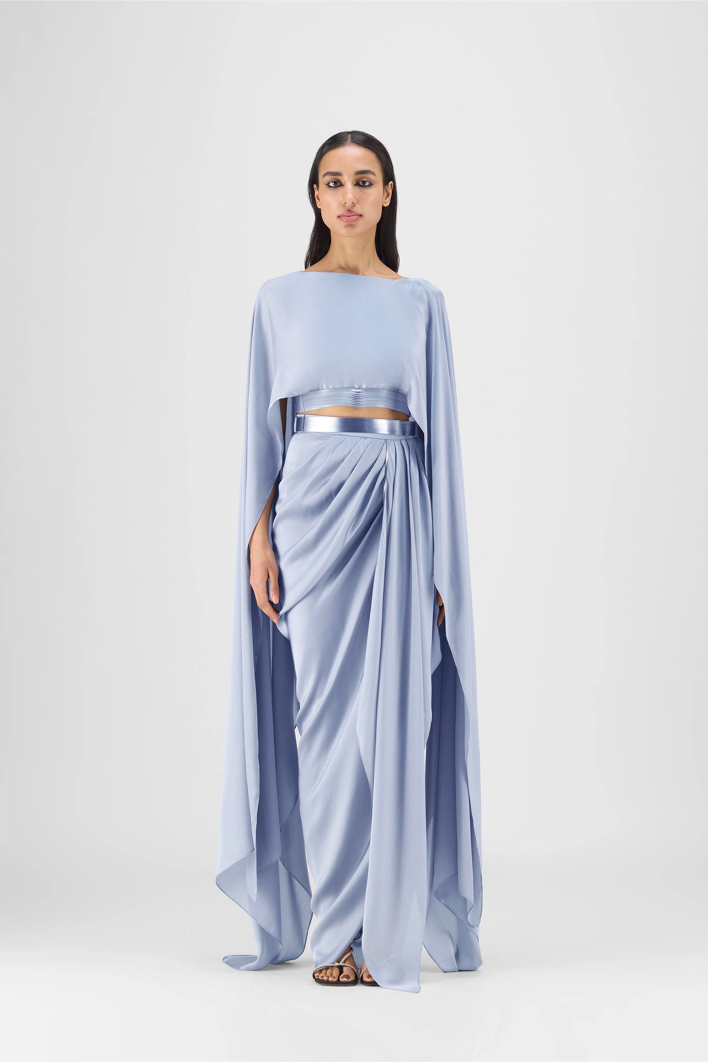 CAPE SKIRT BUTTER BLUSH ICE BLUE STEEL