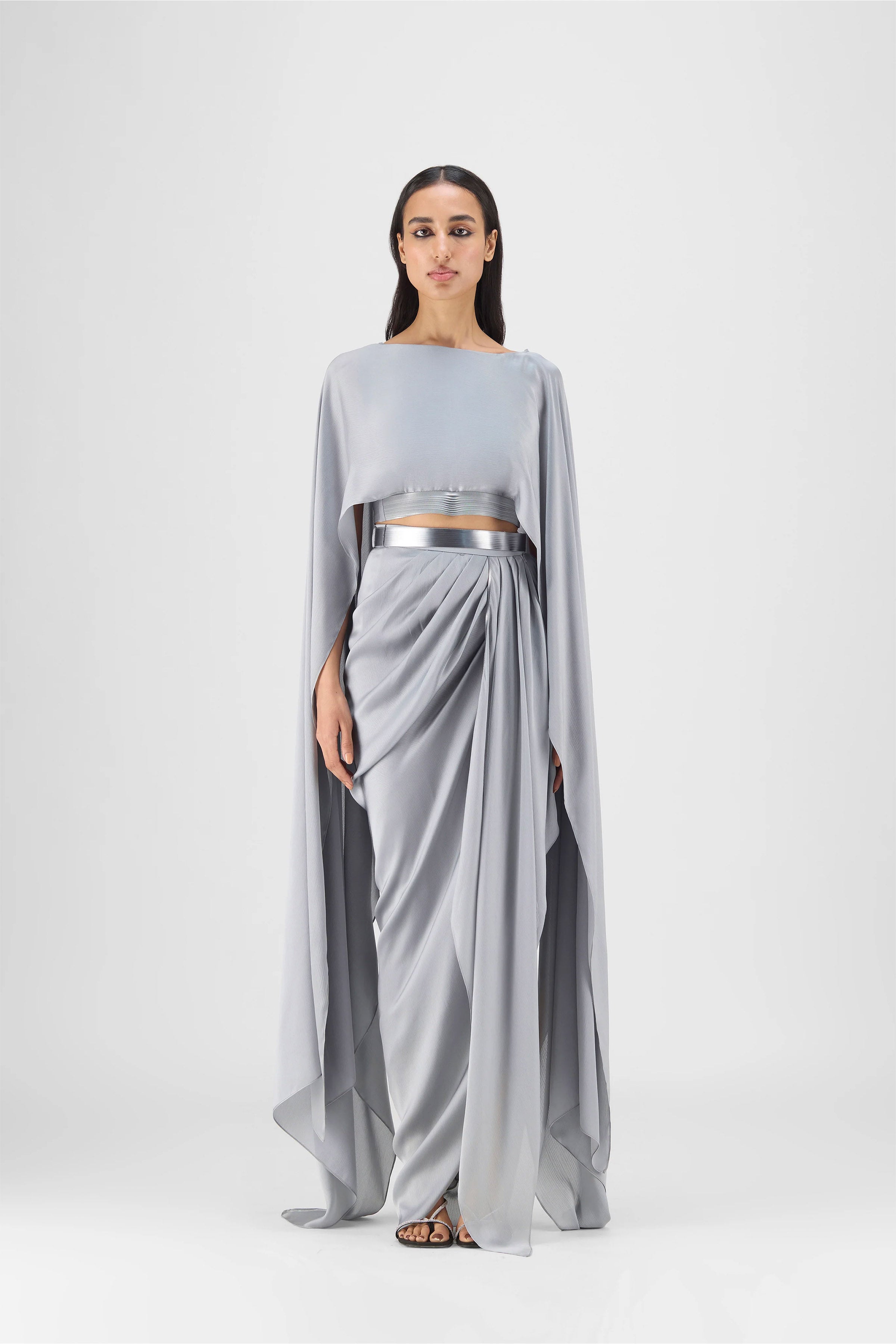 CAPE SKIRT BUTTER BLUSH ICE BLUE STEEL