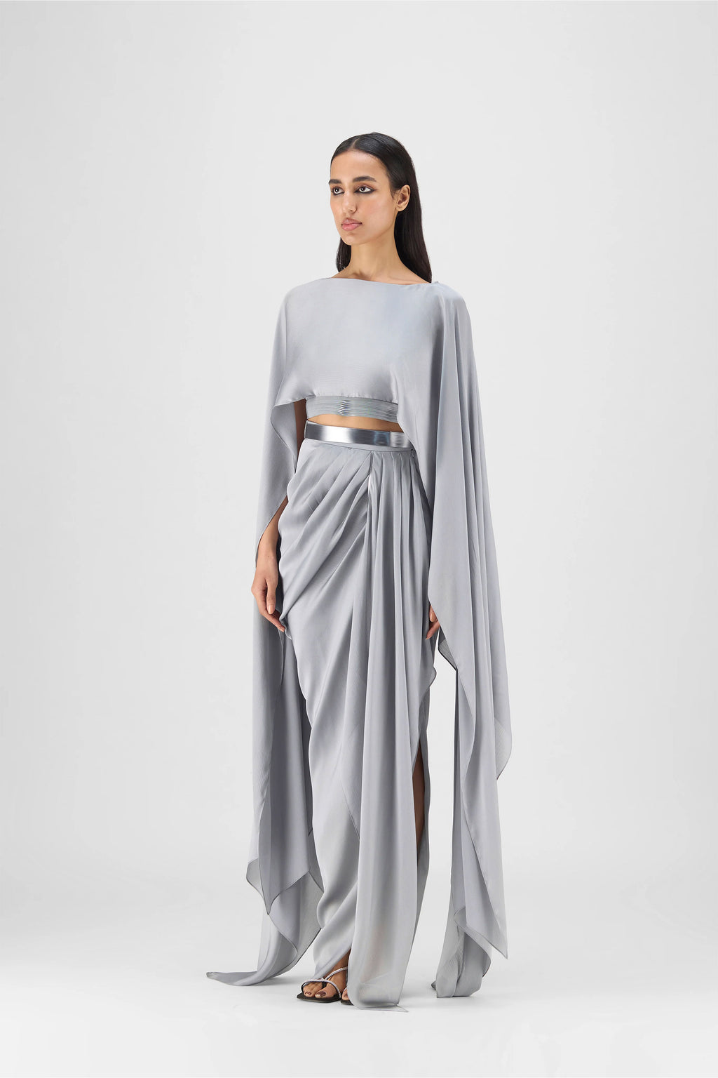 CAPE SKIRT BUTTER BLUSH ICE BLUE STEEL