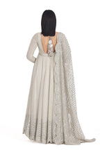 ABHINAV MISHRA ANARKALI DUPATTA CHURIDAR IVORY