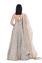 ABHINAV MISHRA GOWN DUPATTA BEIGE