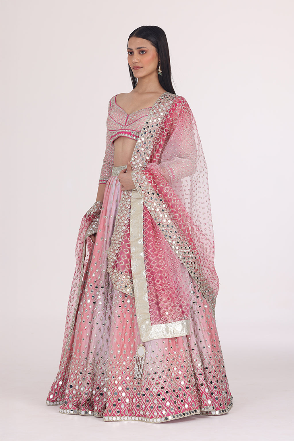 ABHINAV MISHRA LEHENGA BLOUSE DUPATT