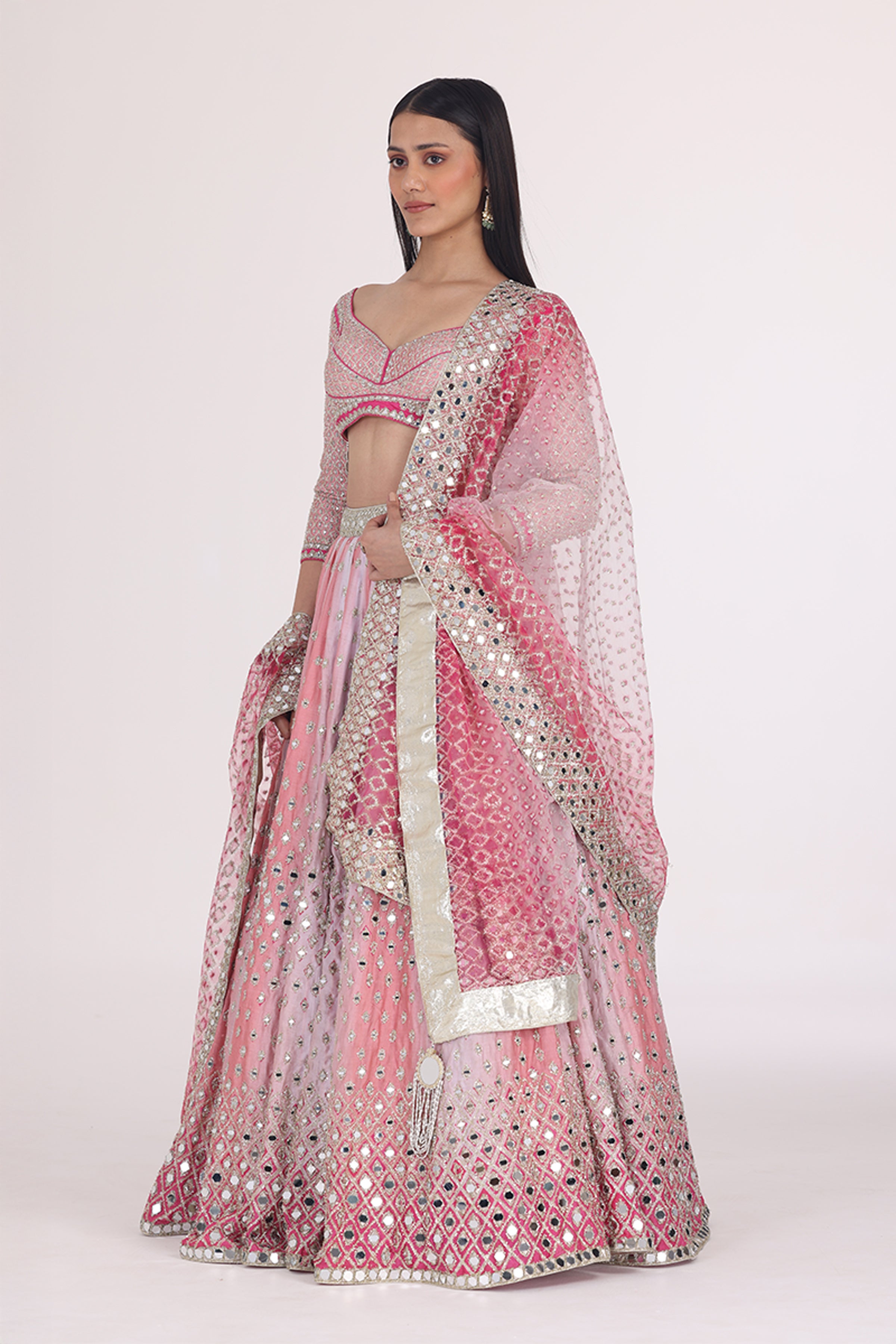 ABHINAV MISHRA LEHENGA BLOUSE DUPATT
