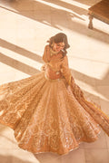 ABHINAV MISHRA LEHENGA BLOUSE DUPATTA ORANGE