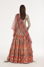 ABHINAV MISHRA LEHENGA KURTI DUPATTA MULTICOLOUR