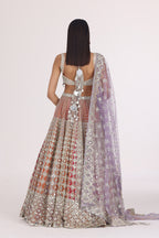 ABHINAV MISHRA LEHENGA BLOUSE DUPATTA MULTICOLOUR