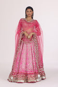 ABHINAV MISHRA LEHENGA BLOUSE DUPATTA PINK