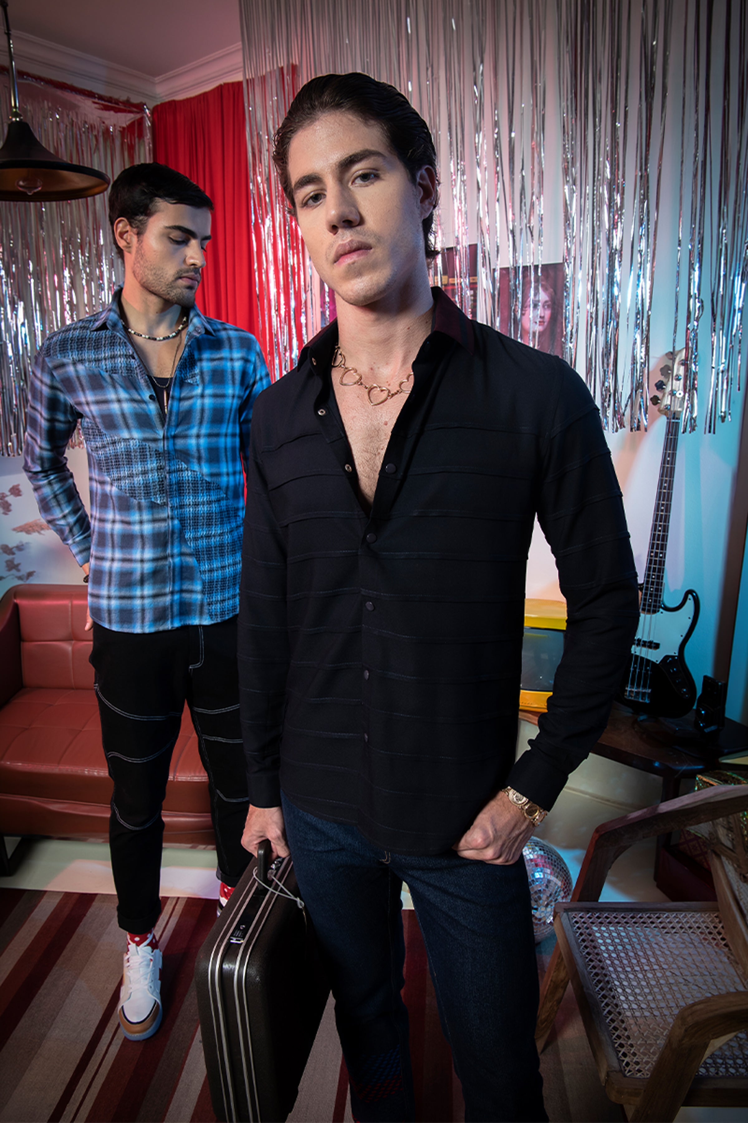 ABKASA SHIRT NAVY BLUE