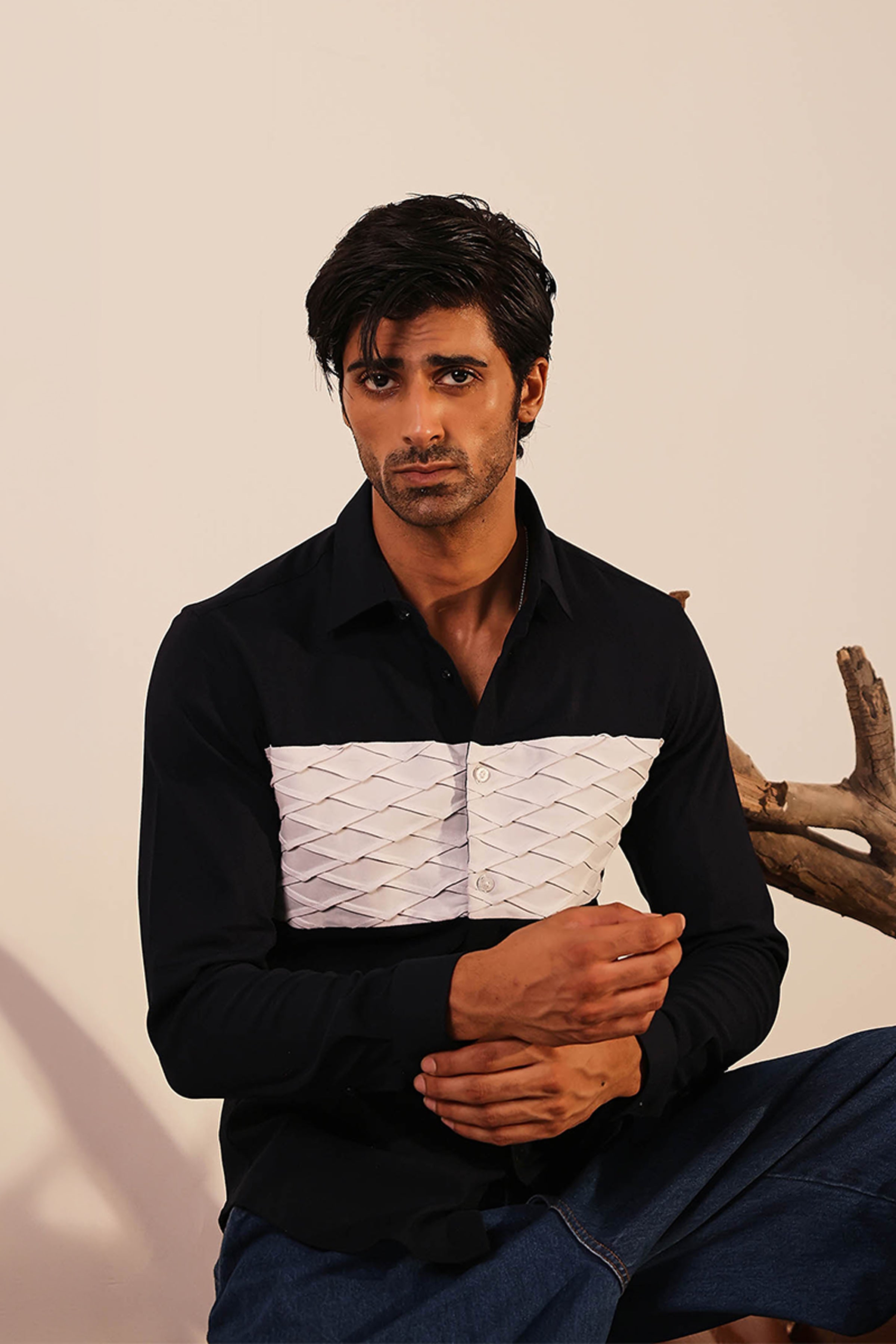 ABKASA SHIRT NAVY BLUE