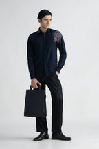 ABKASA SHIRT NAVY BLUE