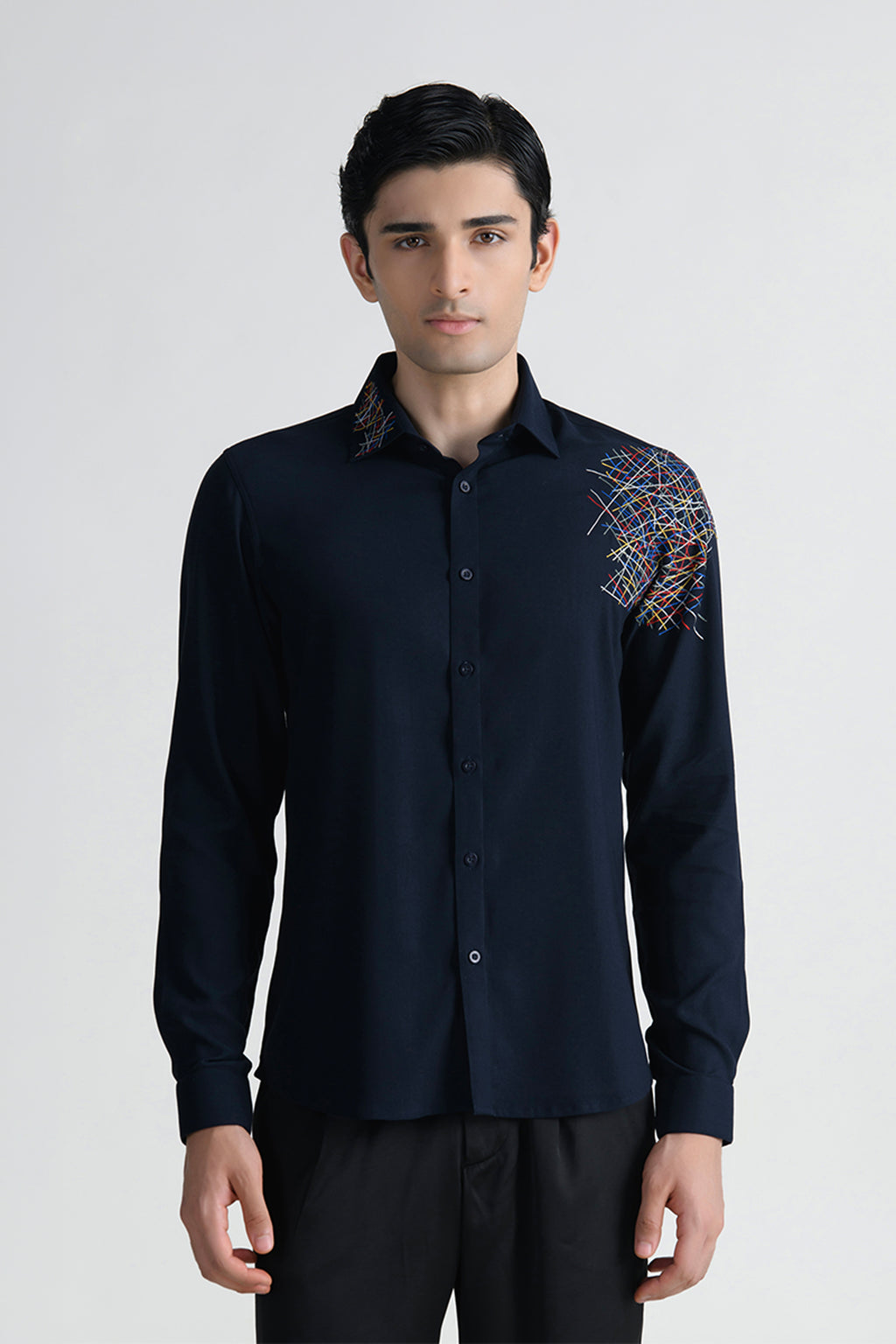 ABKASA SHIRT NAVY BLUE