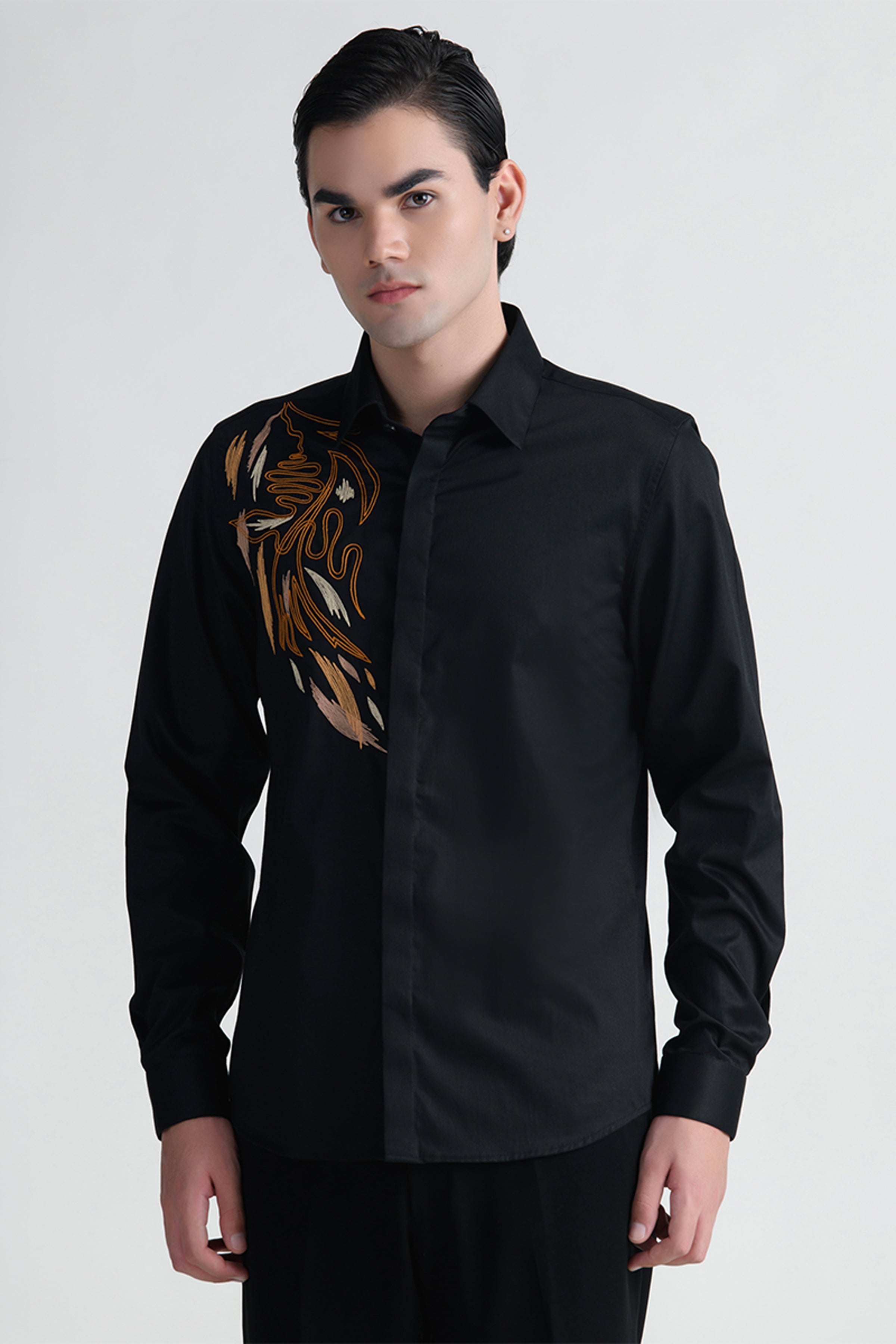 ABKASA SHIRT BLACK