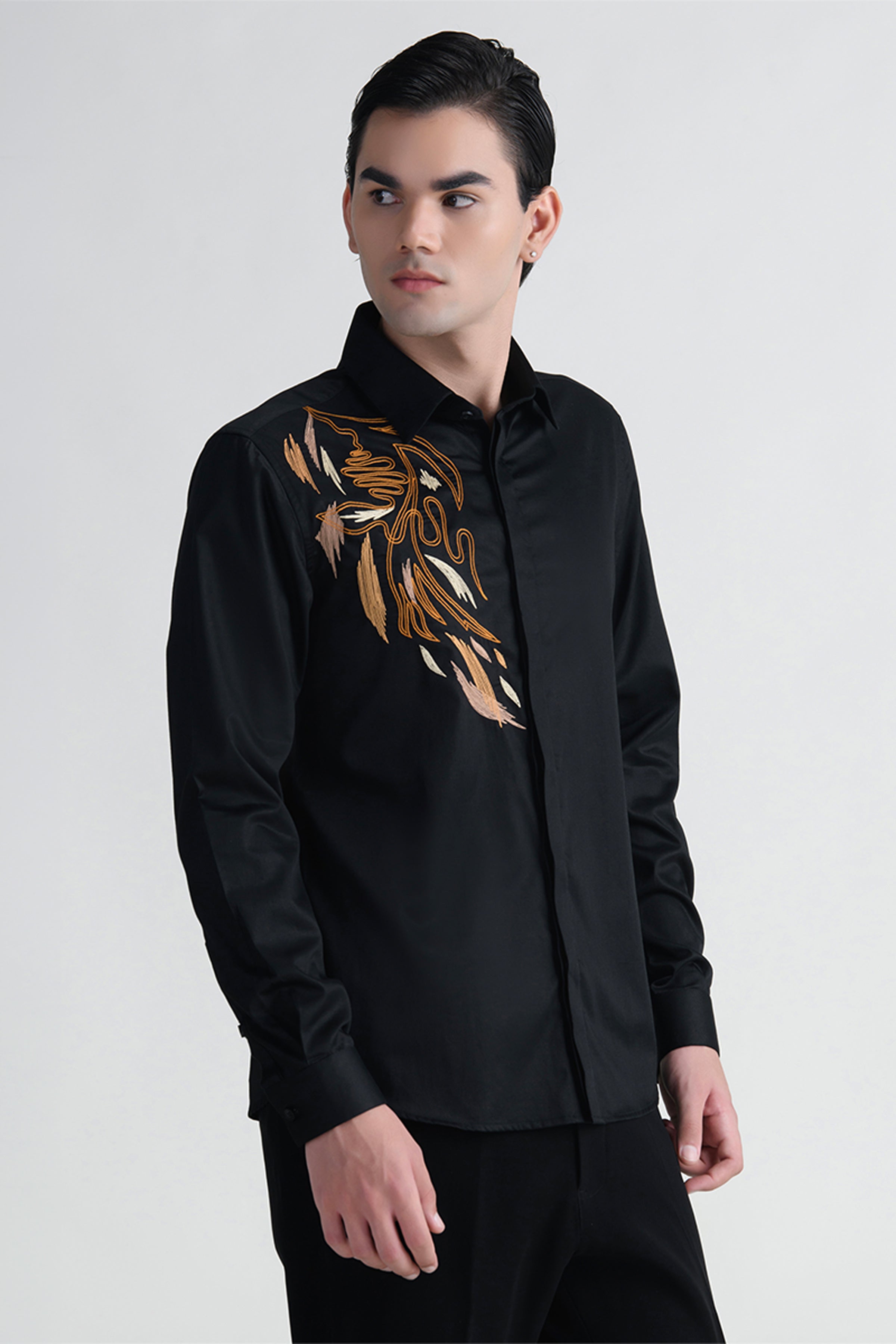 ABKASA SHIRT BLACK