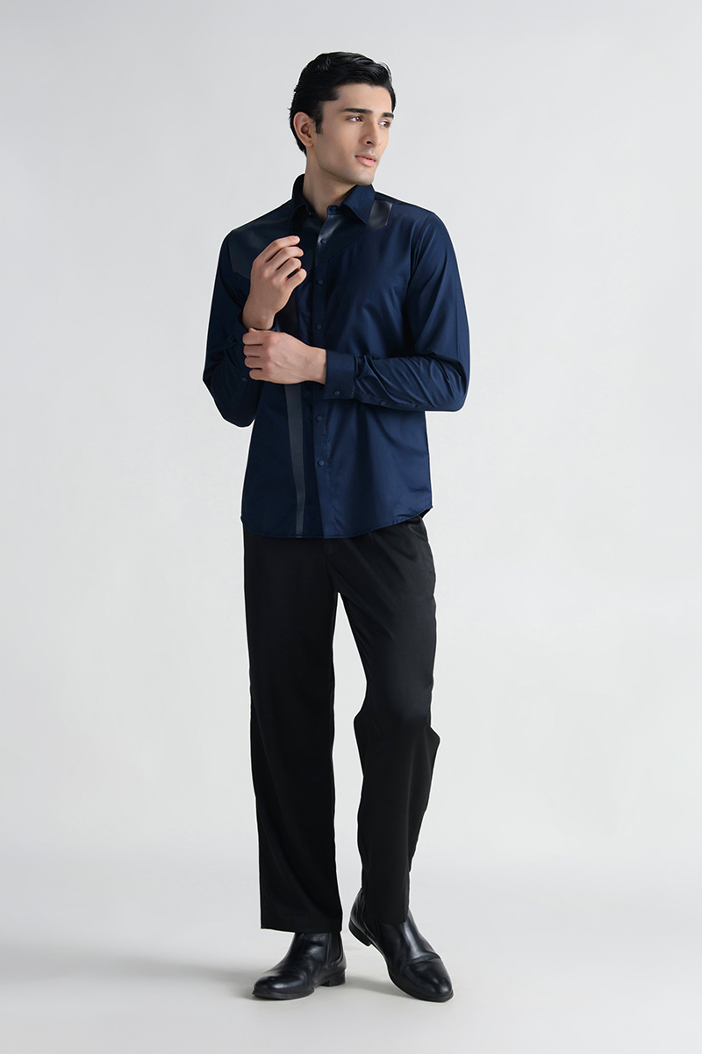 ABKASA SHIRT NAVY BLUE