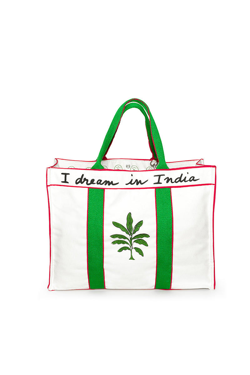 Tote Green Pink