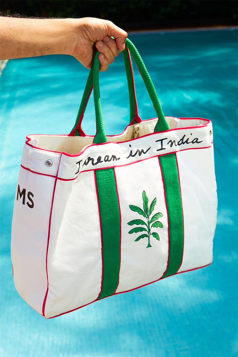 Tote Green Pink