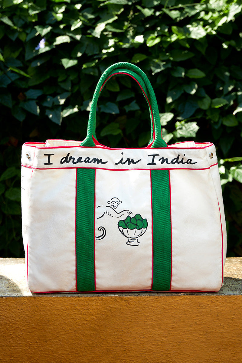 Tote Green Pink