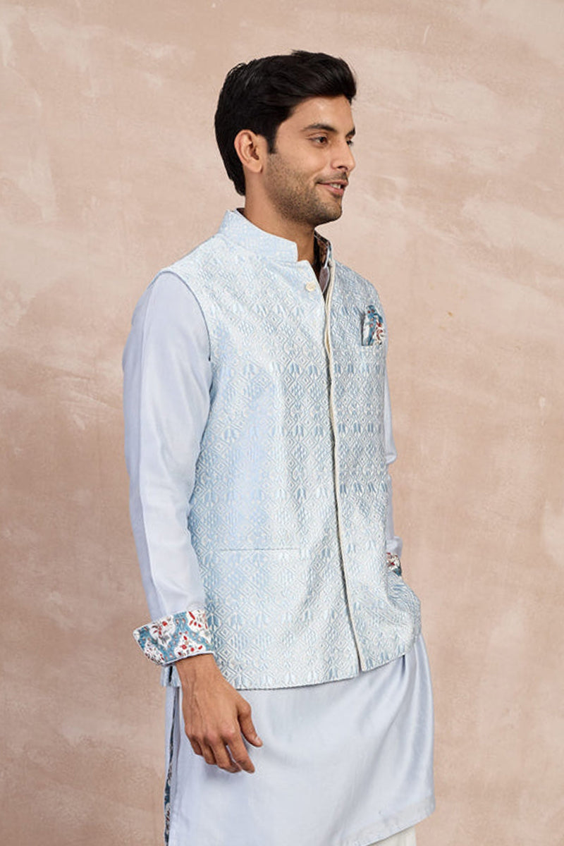 Bundi ivory powder blue