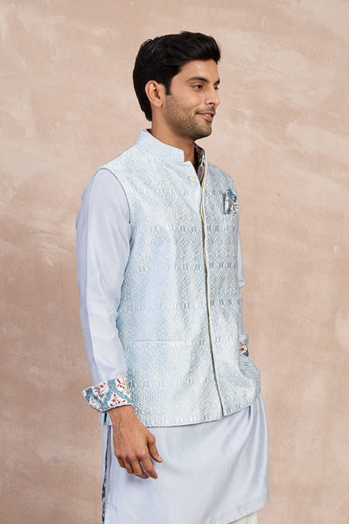 Bundi ivory powder blue