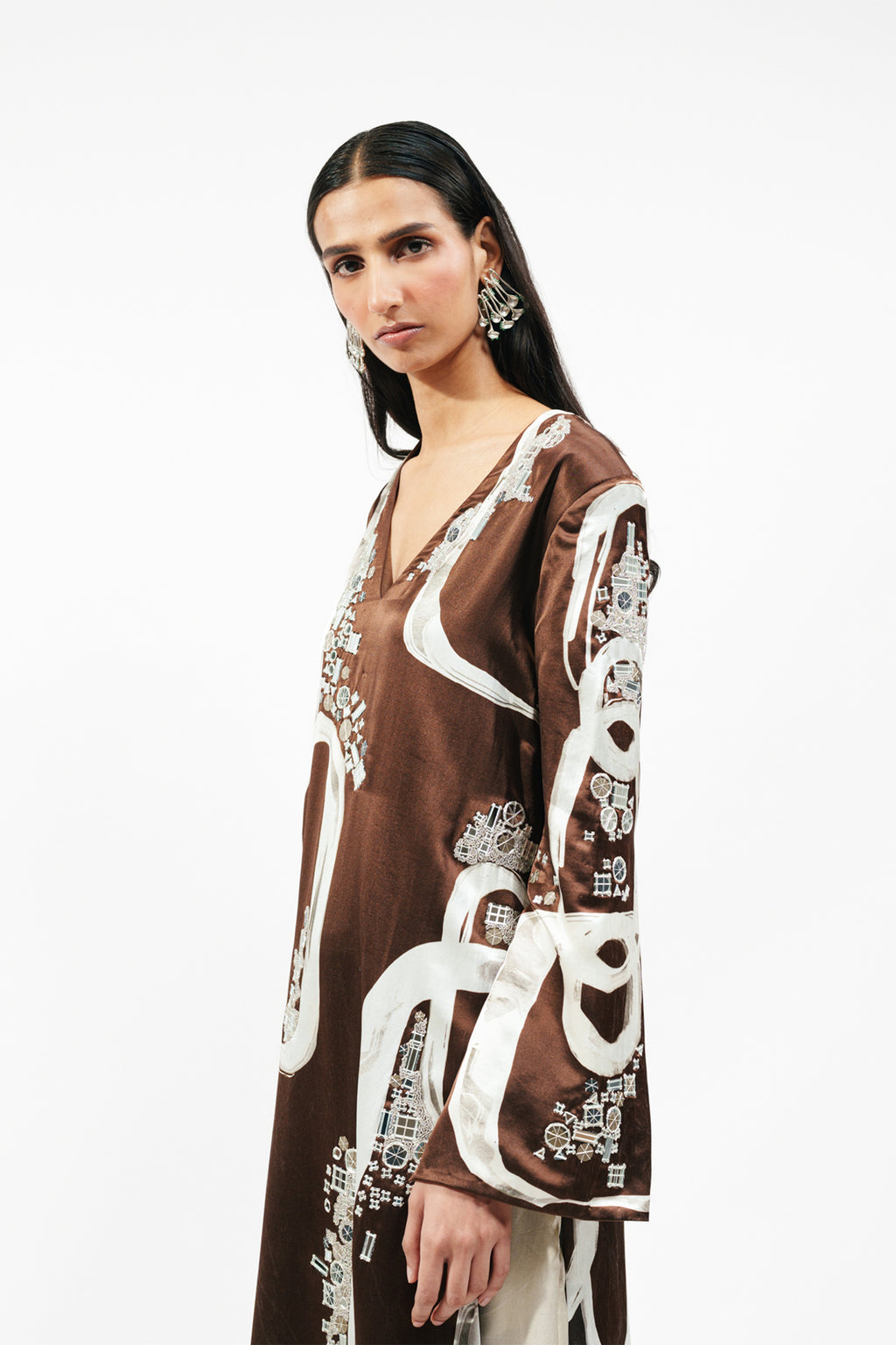 Kurta Pant Brown