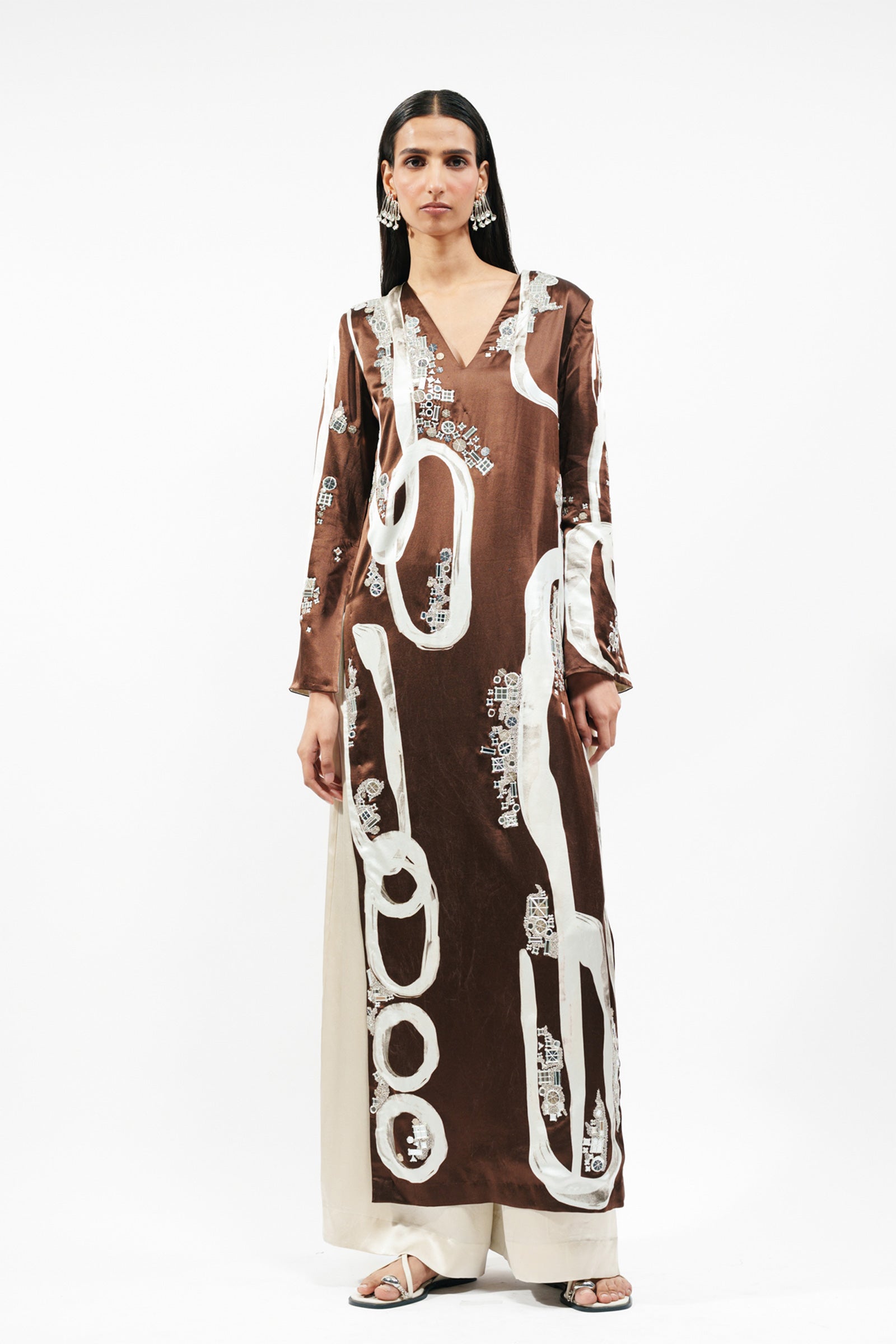 Kurta Pant Brown