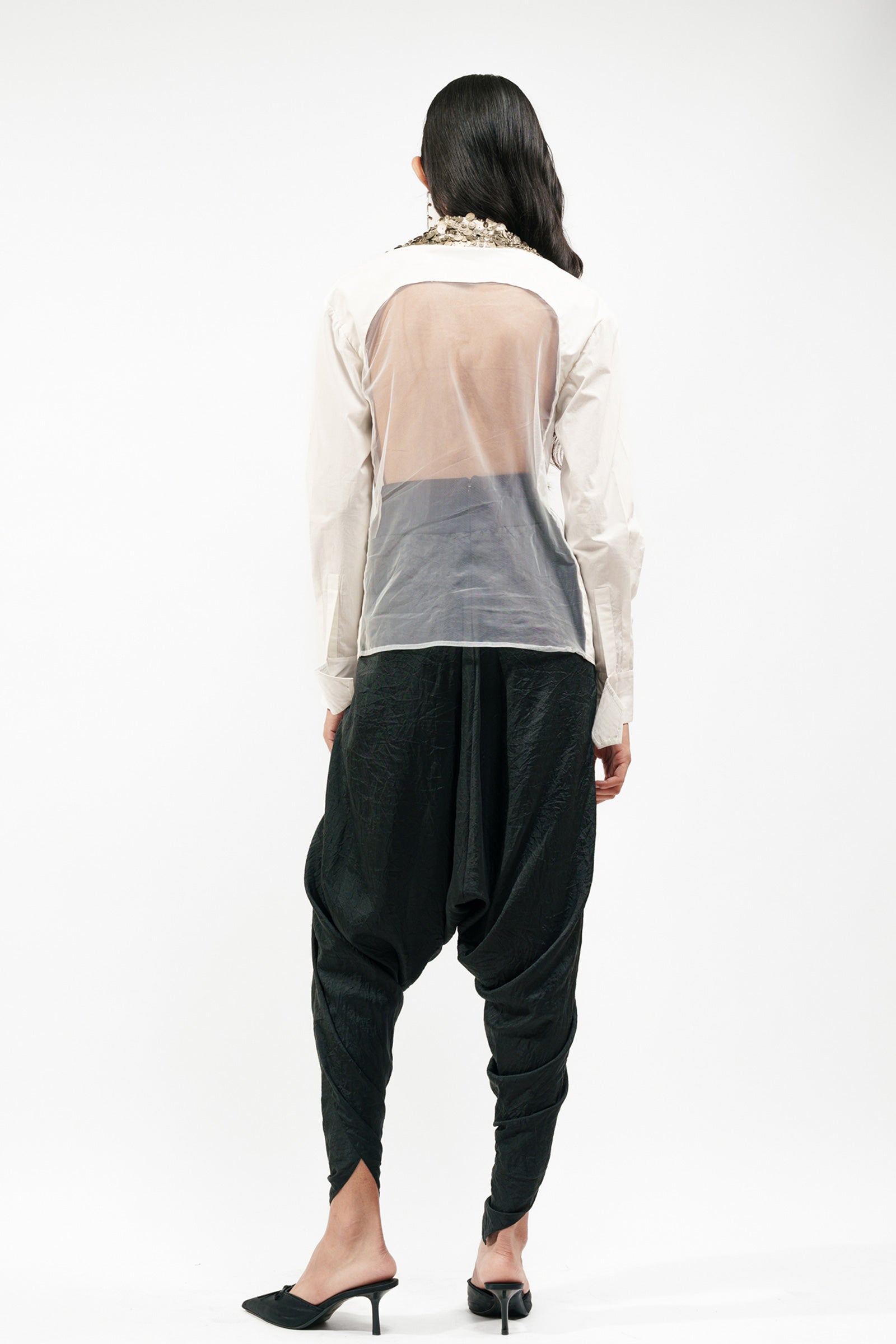 Shirt Dhoti Black