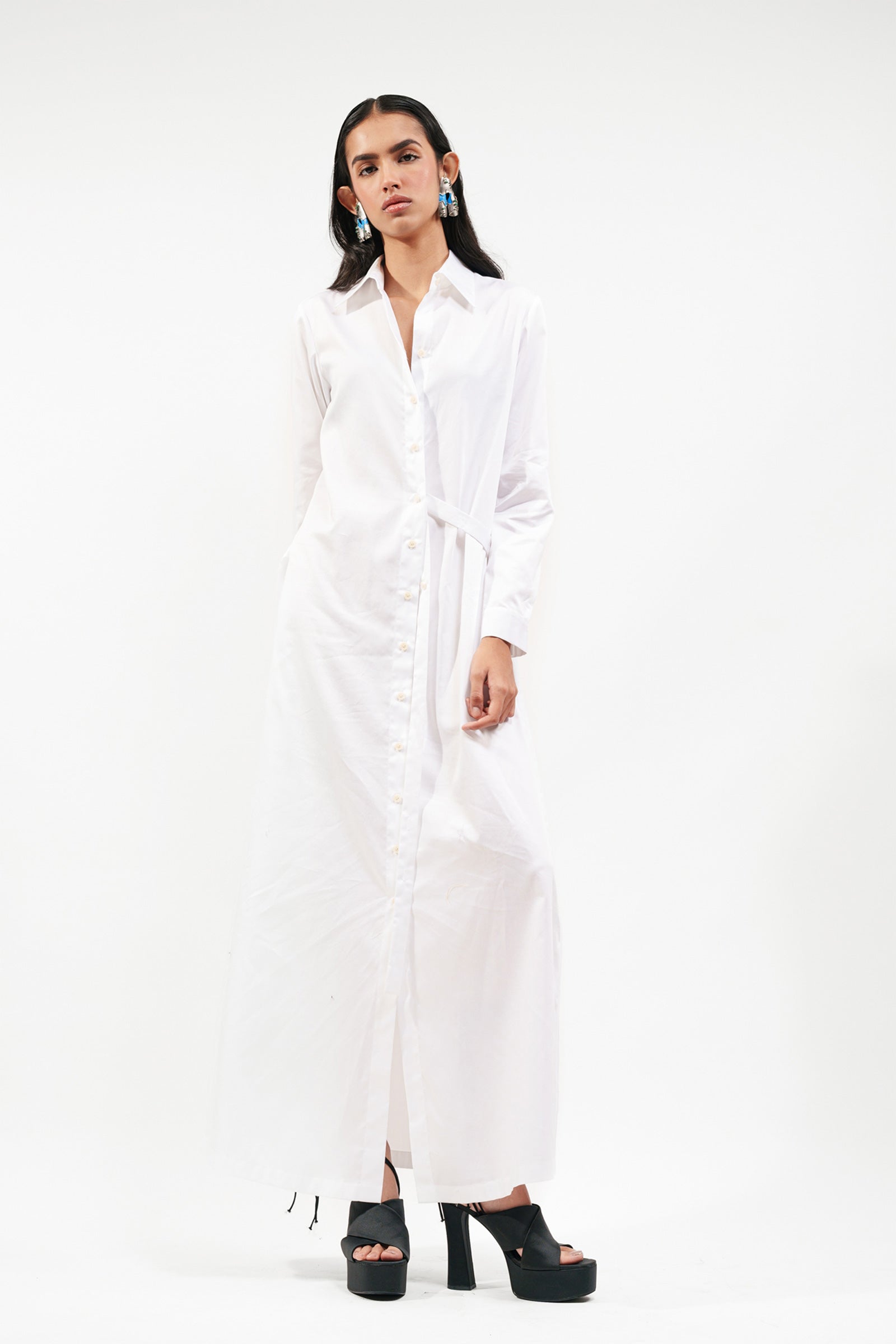 Shirt Dress White