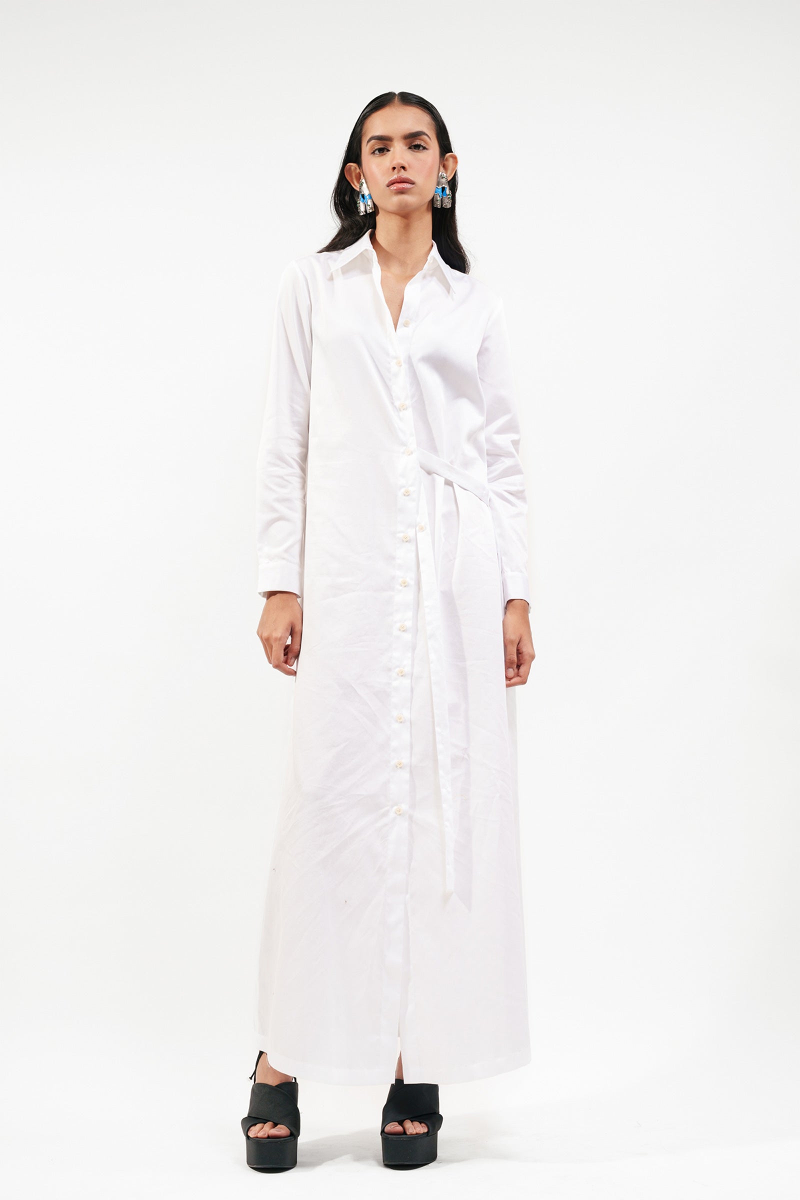 Shirt Dress White