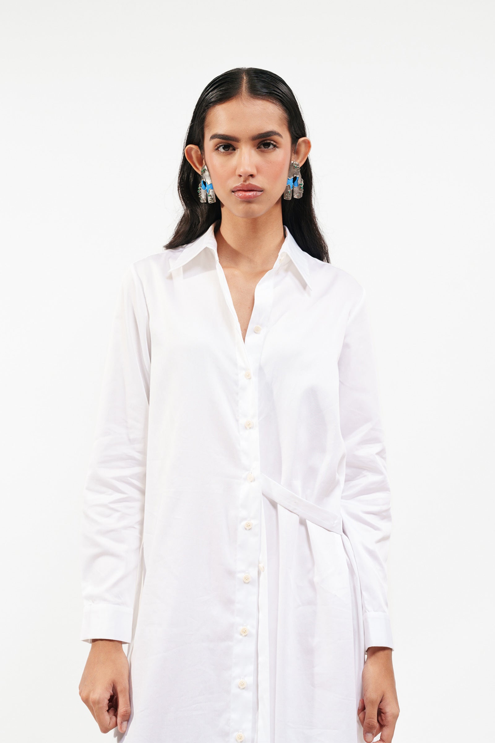 Shirt Dress White