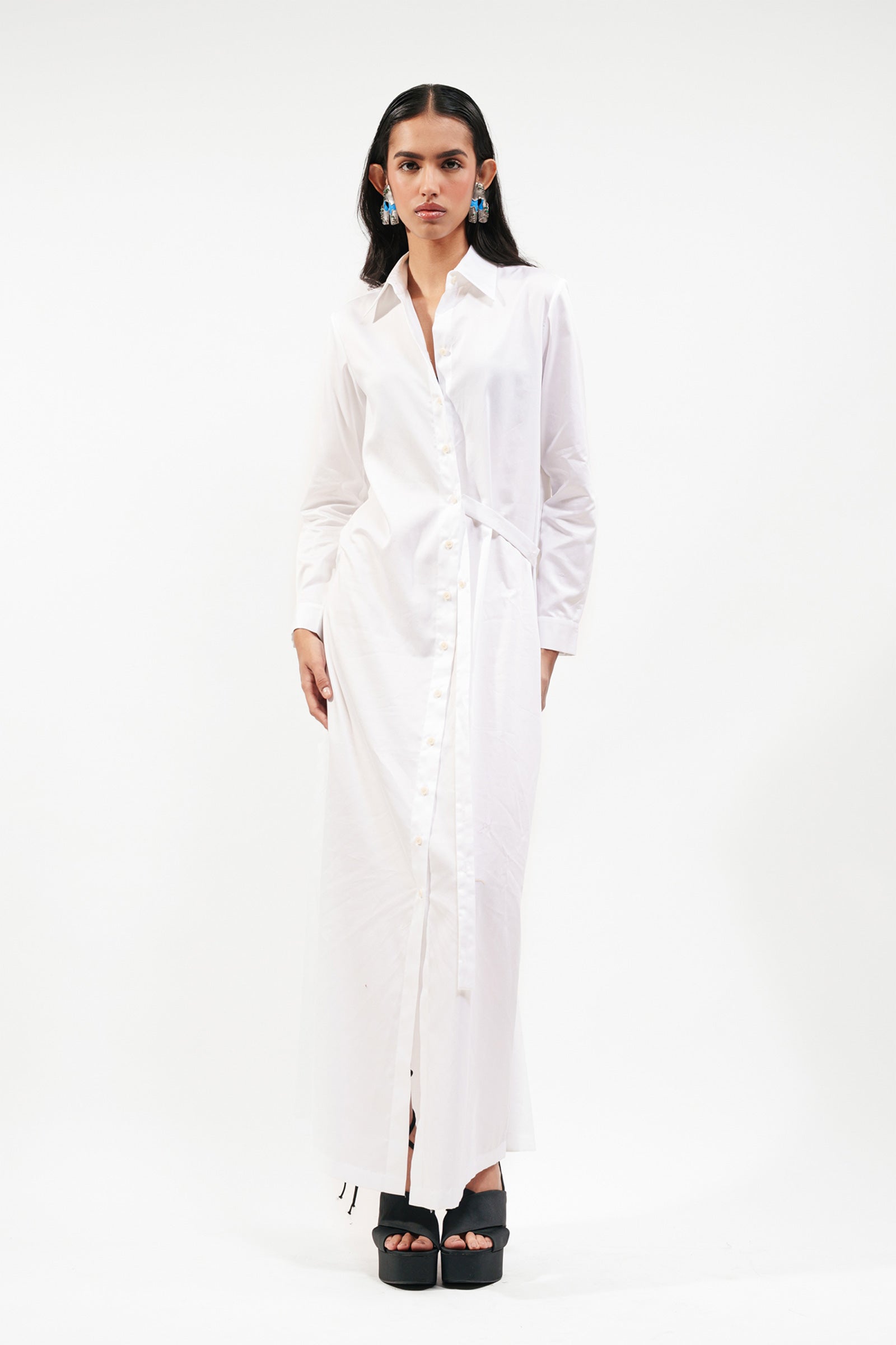 Shirt Dress White