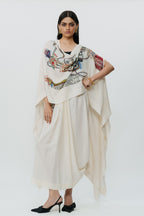 Cape Croptop Skirt Off White