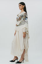 Cape Croptop Skirt Off White