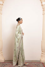 KURTA CHURIDAR DUPATTA SEAGREEN